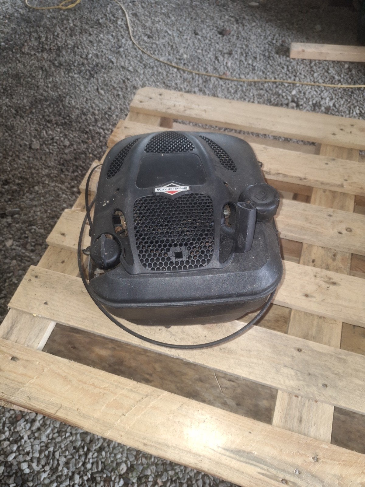 goede motor van grasmaaier, Ophalen