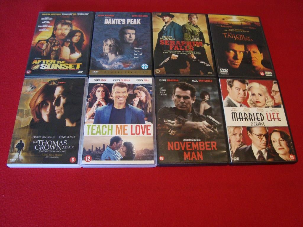17 dvd's met pierce brosnan, CD & DVD, DVD | Action, Enlèvement ou Envoi, Comédie d'action