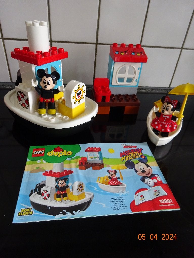 Duplo 10881 - Mickey's boot*VOLLEDIG*PRIMA STAAT*, Kinderen en Baby's, Ophalen of Verzenden, Duplo, Disney