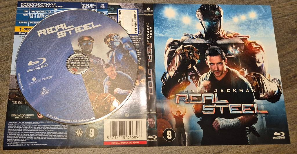 * Real Steel (Blu-ray), Cd's en Dvd's, Ophalen of Verzenden, Nieuw in verpakking, Science Fiction en Fantasy