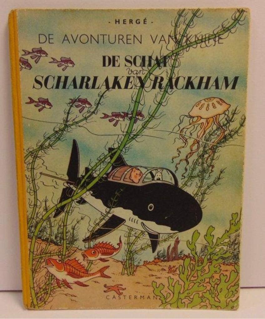 Kuifje – De Schat van Scharlaken Rackham – Eerste Druk 1947, Boeken, Ophalen, Gelezen, Fictie
