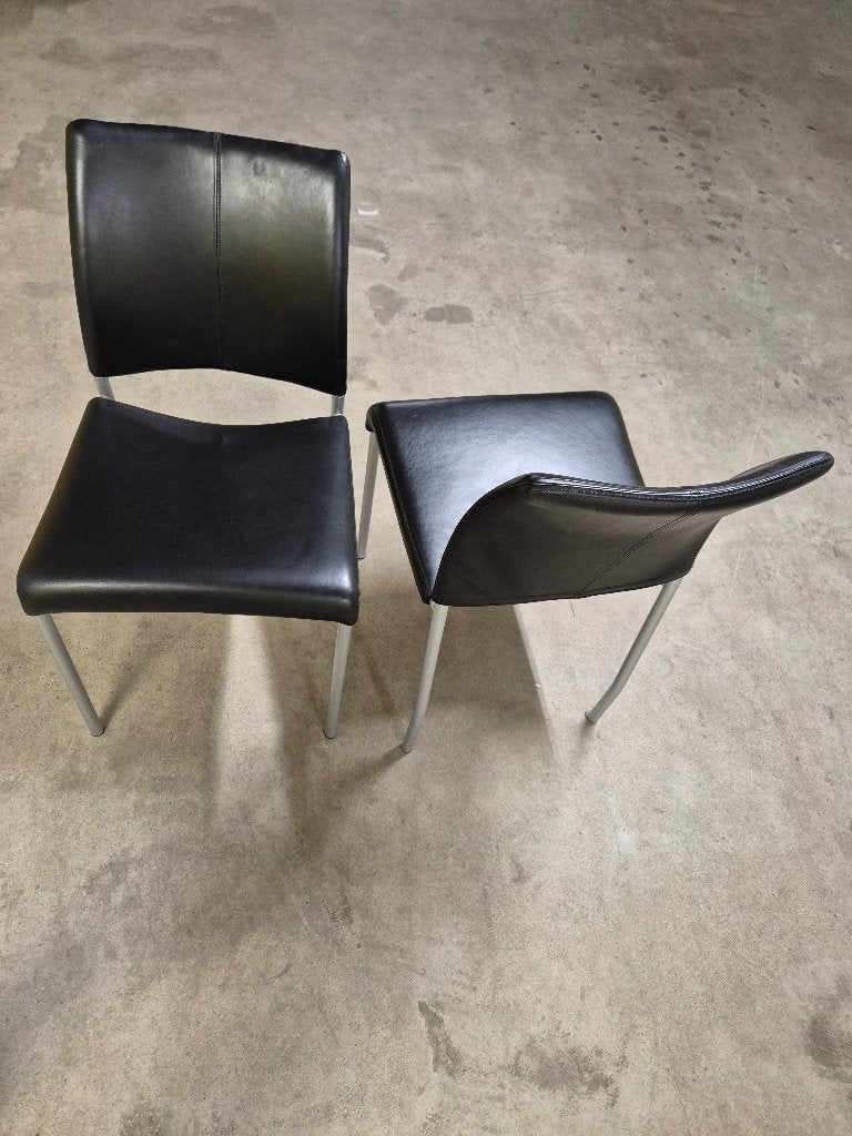 Stoel, Maison & Meubles, Chaises, Comme neuf, Deux, Enlèvement, Noir