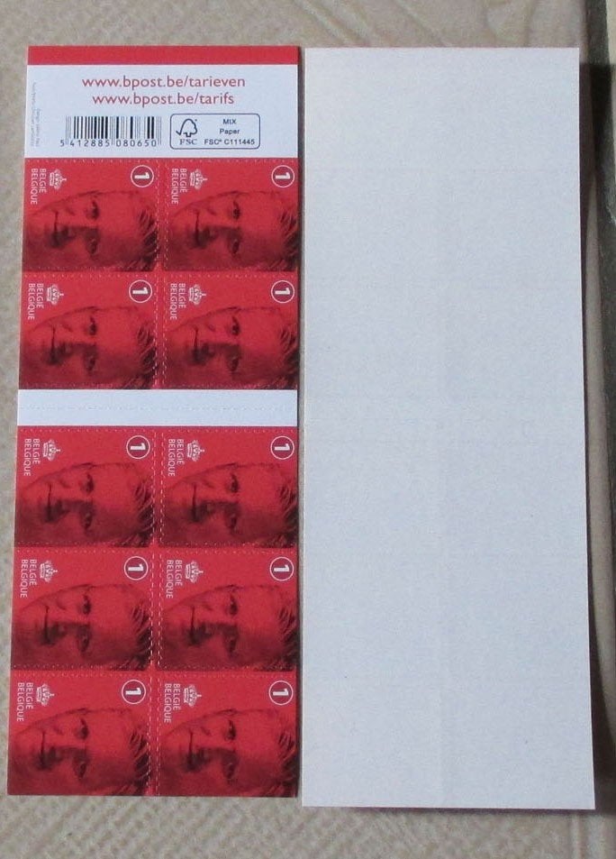 1 boekje B151 koning filip rood, Koninklijk huis, Frankeerzegel, Ophalen of Verzenden, Zonder stempel