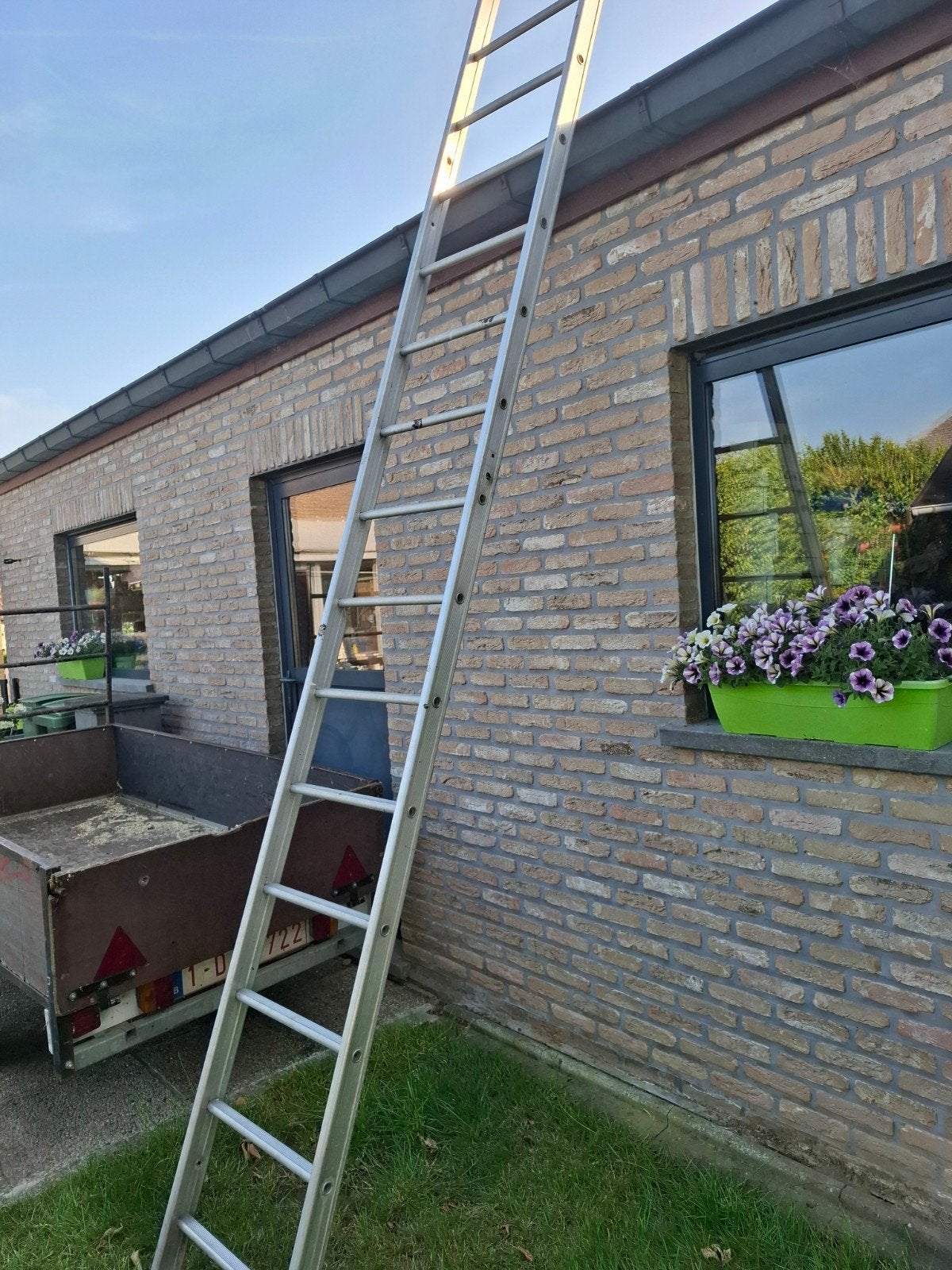 Brandladder 4 meter, Ophalen, Gebruikt, Ladder, 4 meter of meer