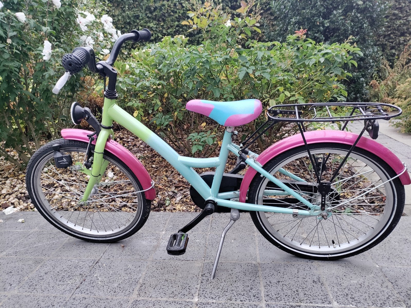 meisjes kinderfiets, Fietsen en Brommers, Ophalen, Gebruikt, Terugtraprem, 20 inch of meer