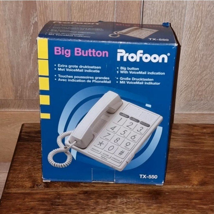 Nieuwe vast telefoon met grote toetsen, Ideaal voor senioren, Télécoms, Standards téléphoniques & Centraux téléphoniques, Enlèvement ou Envoi