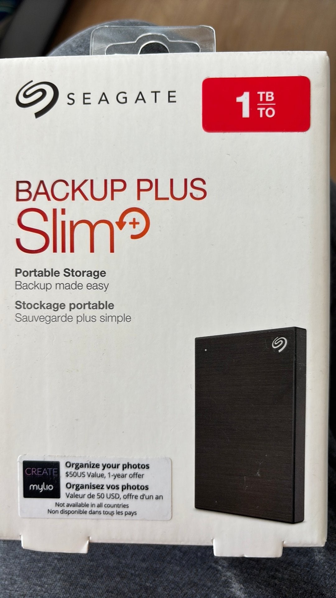 Seagate Backup Plus Slim 1TB, Computers en Software, Ophalen, Nieuw