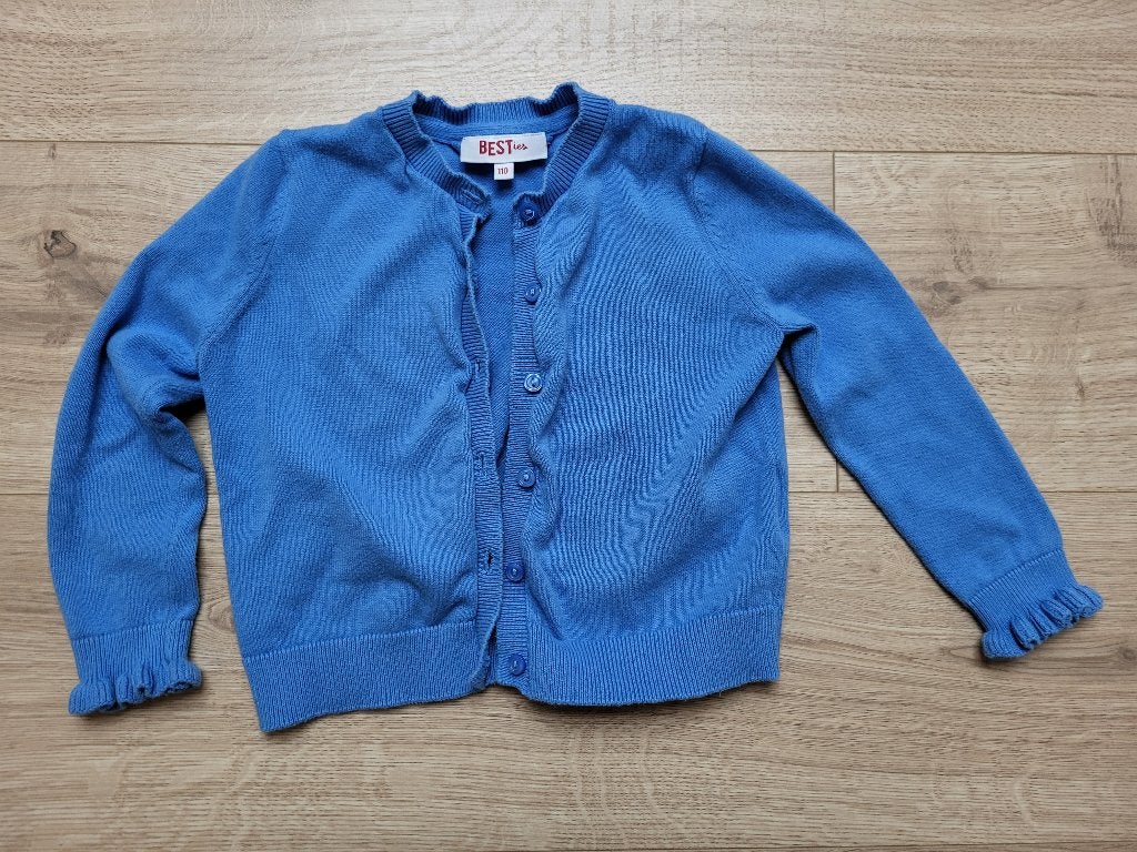 Blauwe gilet maat 104 JBC Besties, Kinderen en Baby's, Kinderkleding | Maat 104, Meisje, Trui of Vest, JBC, Ophalen of Verzenden