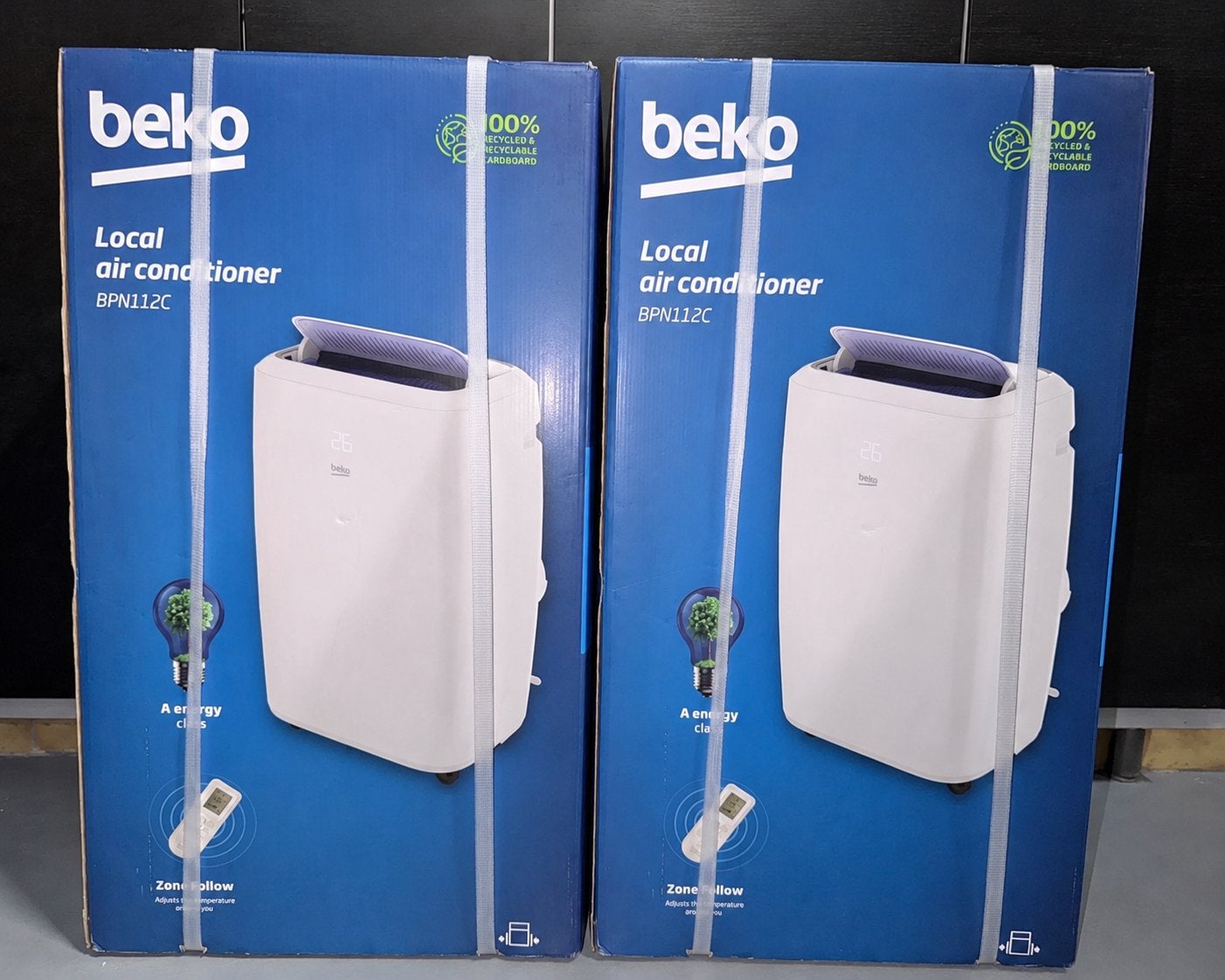 Mobiele airco beko 12000btu, Electroménager, Climatiseurs, Neuf, Climatiseur mobile, 100 m³ ou plus grand, 3 vitesses ou plus