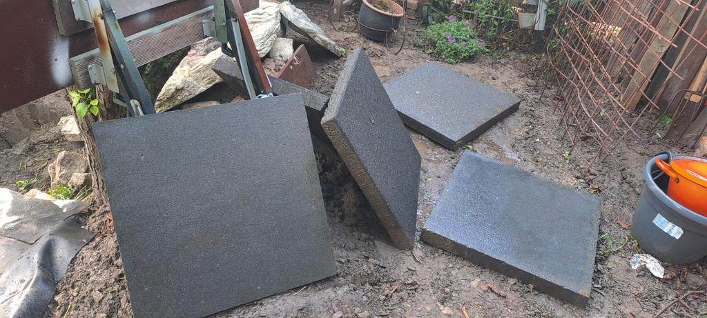 Tuin stap stenen, Ophalen