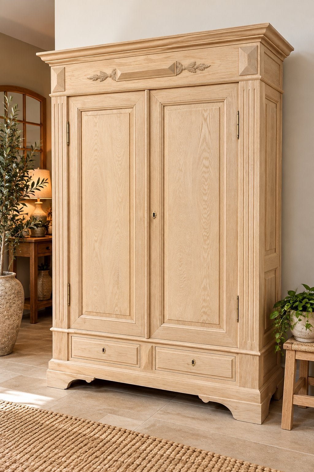 Magnifique garde-robe en chêne aérogommé, Maison & Meubles, Enlèvement, Comme neuf, Chêne