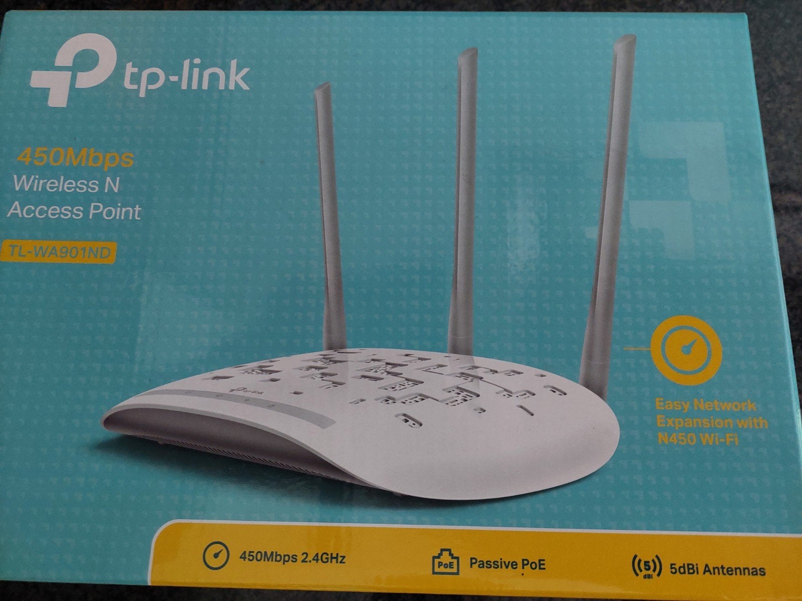 Draadloos access point TP-Link TL-WA901ND maakt wifi netwerk, Computers en Software, Ophalen of Verzenden, Zo goed als nieuw, TP-Link