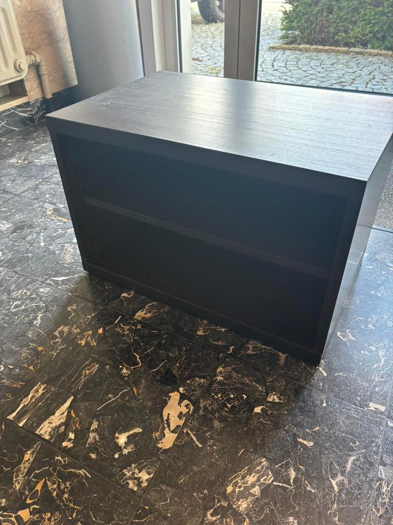 Donkerbruine kastjes (3) van ikea, Ophalen, Gebruikt