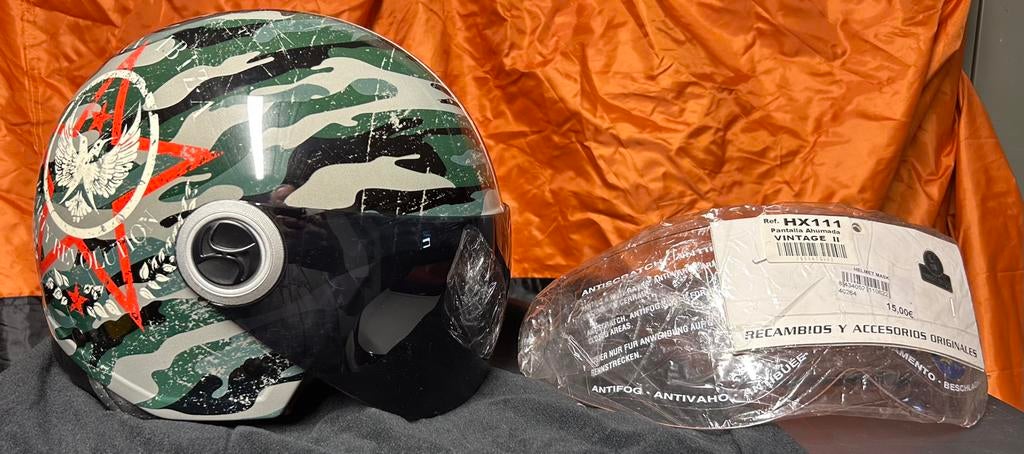 Nieuwe jethelm met camouflage maat L, Ophalen of Verzenden, L, Jethelm