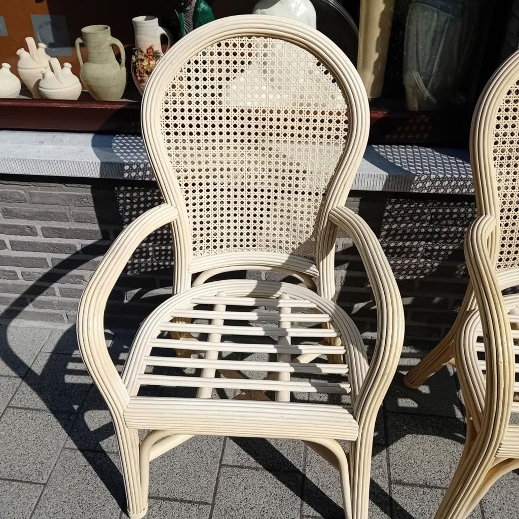 Rotan terrasstoelen 4x, Enlèvement, Rotin