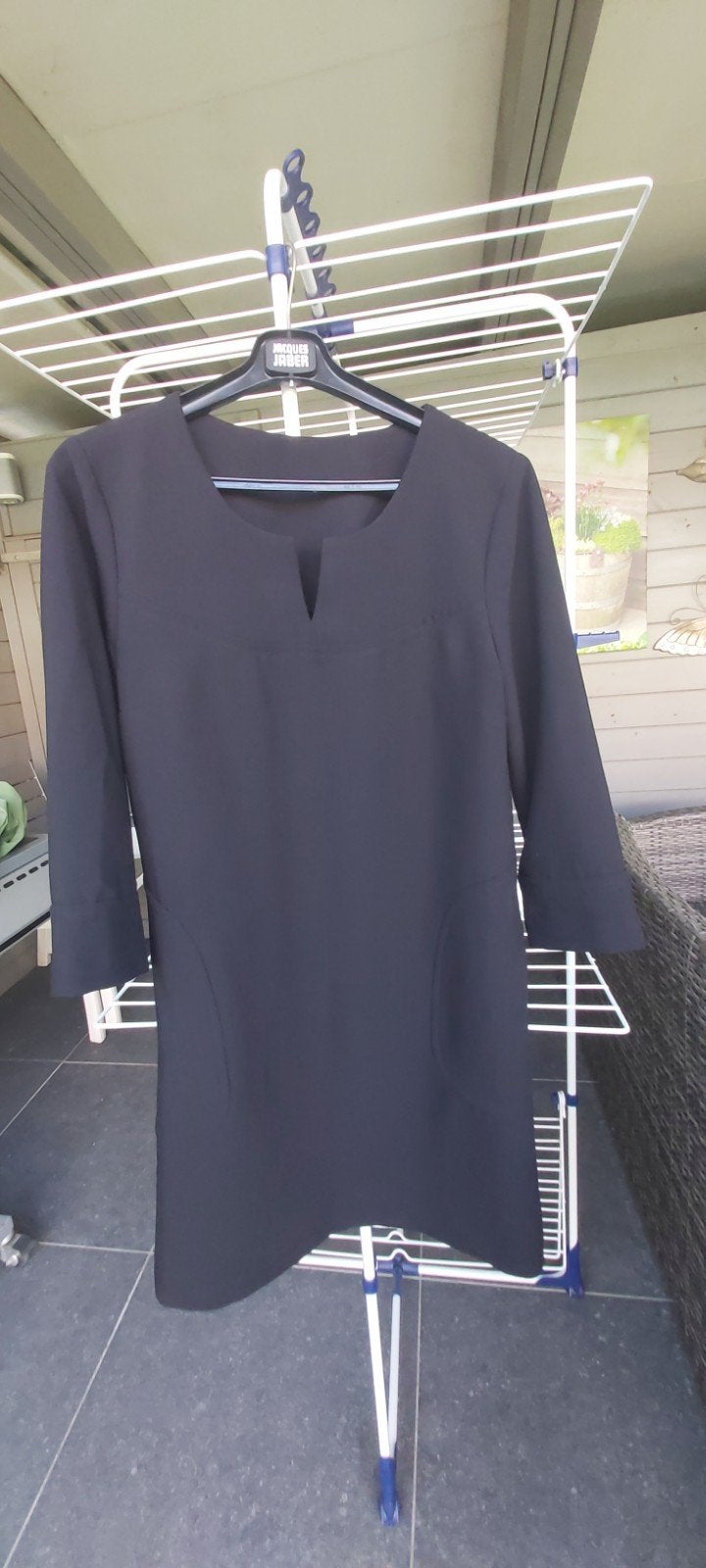 Zwart winter kleed met zakken, Kleding | Dames, Jurken, Ophalen, Maat 38/40 (M), Zwart