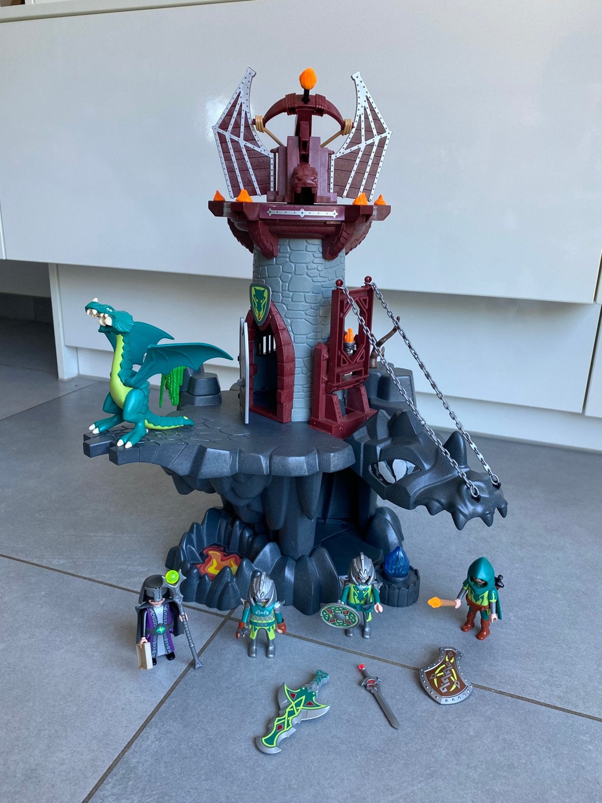 Playmobil Groene drakentoren 4836, Kinderen en Baby's, Ophalen, Gebruikt, Dragons