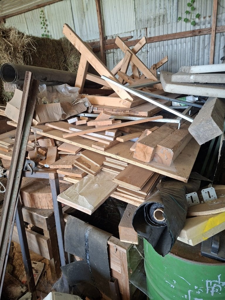 Hout en overige spullen., Ophalen, Gebruikt