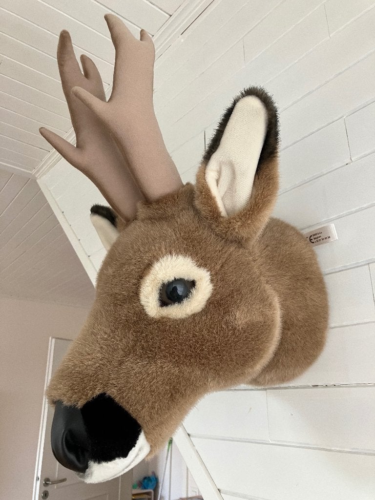 Tête de cerf en peluche, Enlèvement, Comme neuf, Cerf, Autres types