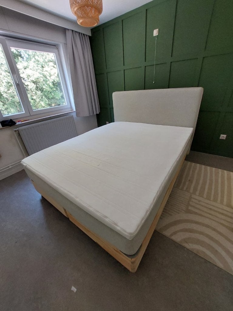 IKEA boxspring - DUNVIK, Enlèvement, Utilisé, 200 cm, Deux personnes
