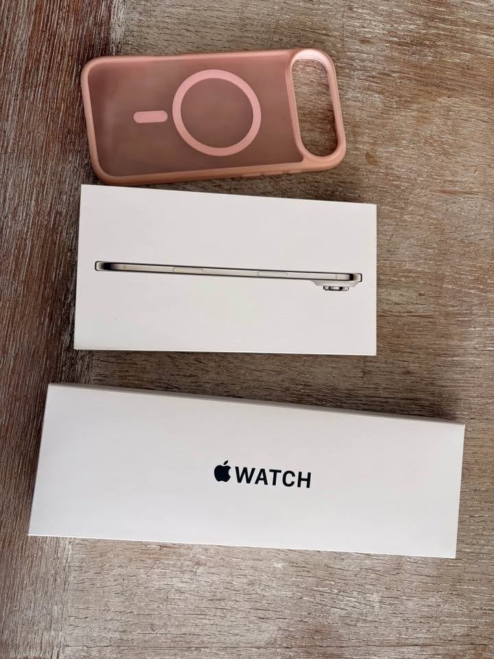 Iphone air  en apple watch SE3, Telecommunicatie, Mobiele telefoons | Apple iPhone, Overige modellen, Zo goed als nieuw, Goud