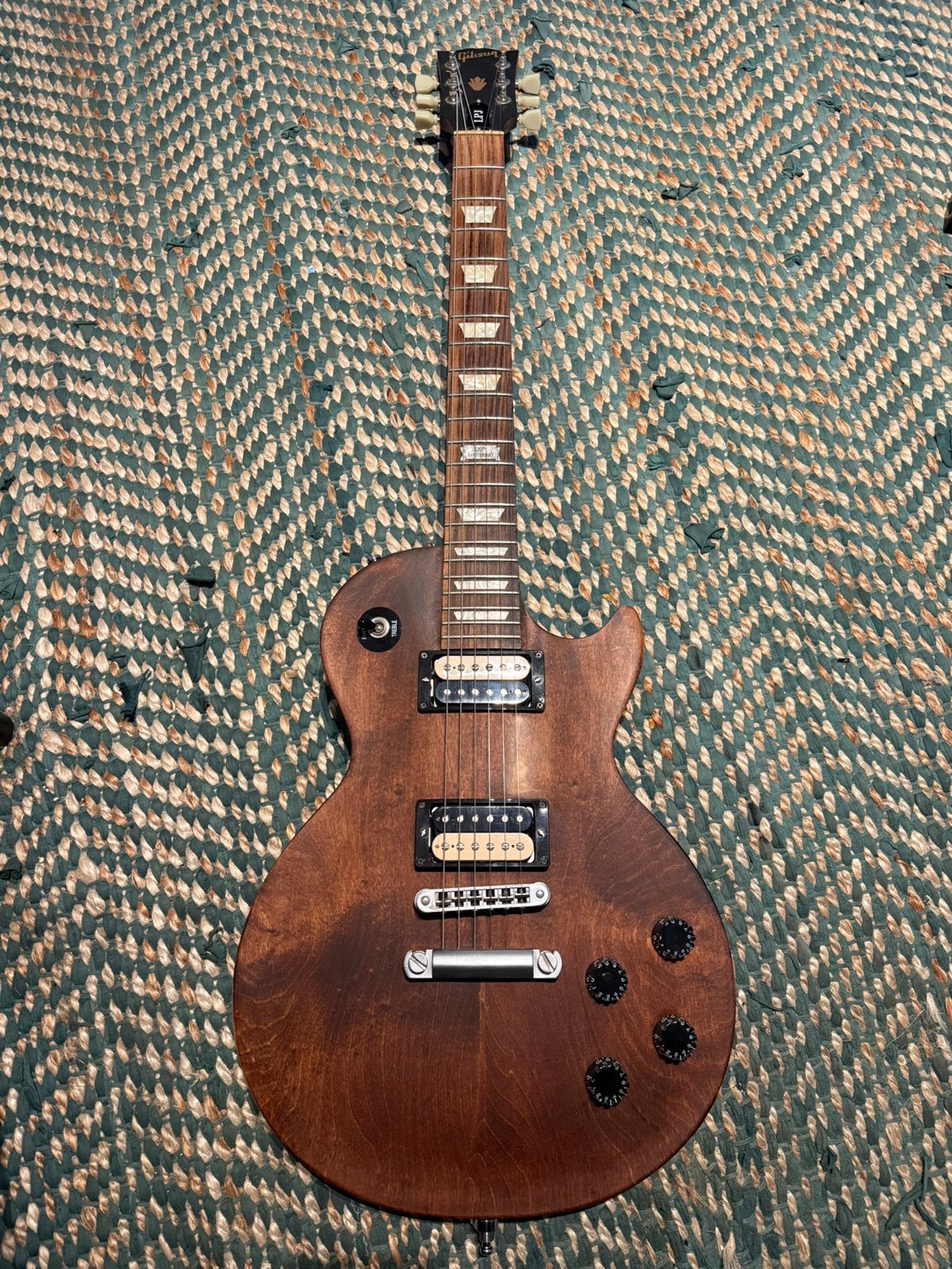 Gibson LPJ — 2014, édition 120e anniversaire, brun chocolat, Musique & Instruments, Enlèvement, Utilisé, Solid body, Gibson