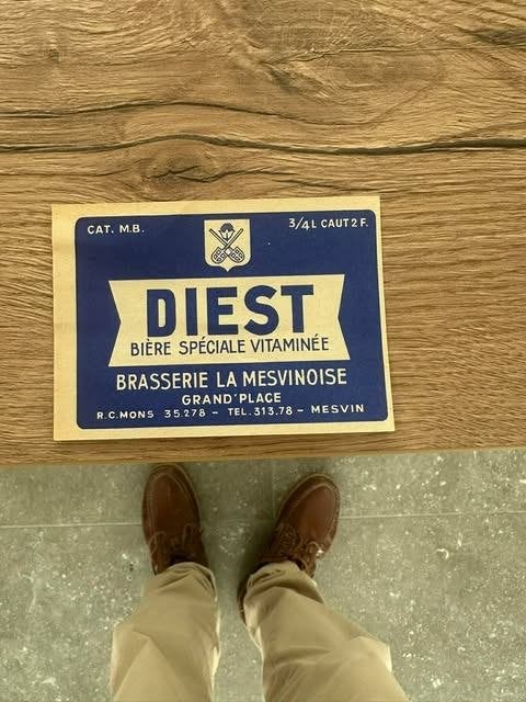 label Diest bière spéciale vitamée Brasserie Mesvinoise, Enlèvement ou Envoi, Neuf, Autres types, Autres marques