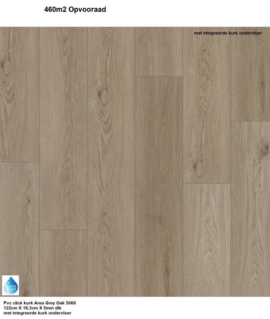 Horeca Kantoor gebruik Pvc click integreerde kurk ondervloer, Bruin, 75 m² of meer, Nieuw, Ophalen of Verzenden