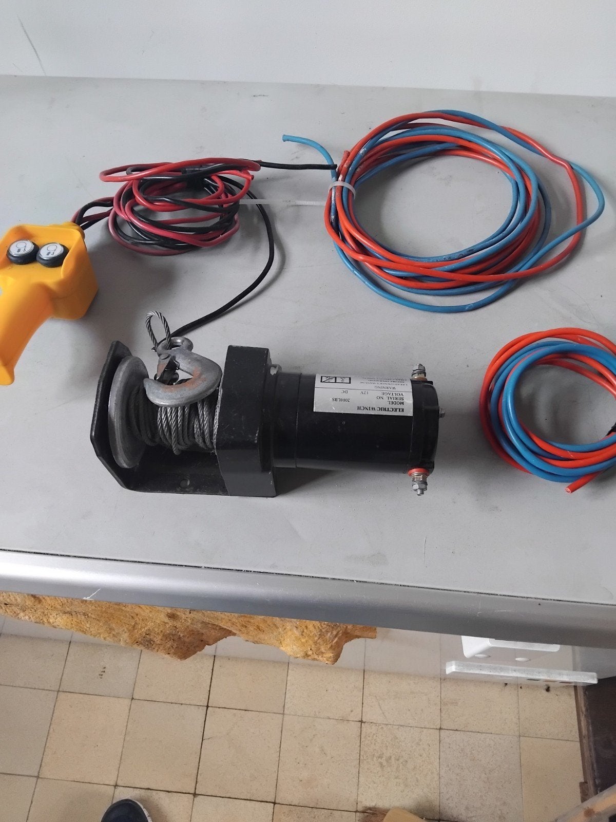 12 volt  takel, Ophalen, Gebruikt, Elektrisch