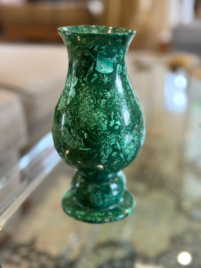 Vase en malachite, Antiquités & Art, Enlèvement ou Envoi