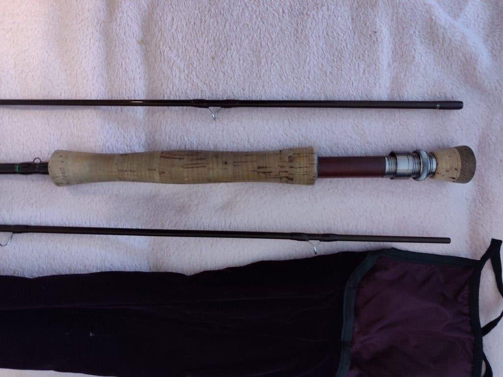 Te koop; Vliegenhengel Irish Fly rod 10.6 ft aftma 6-7, Watersport en Boten, Ophalen, Zo goed als nieuw, Werphengel