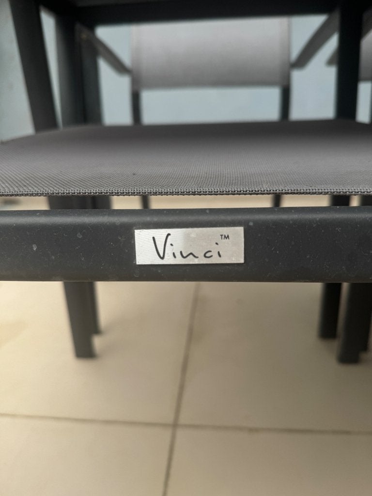 Vinci tuintafel, Ophalen, Gebruikt, Rechthoekig, Aluminium