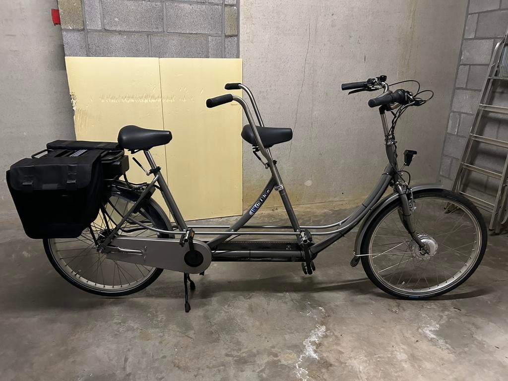 Elektrische tandem, Fietsen en Brommers, Ophalen, Zo goed als nieuw, Minder dan 10 versnellingen