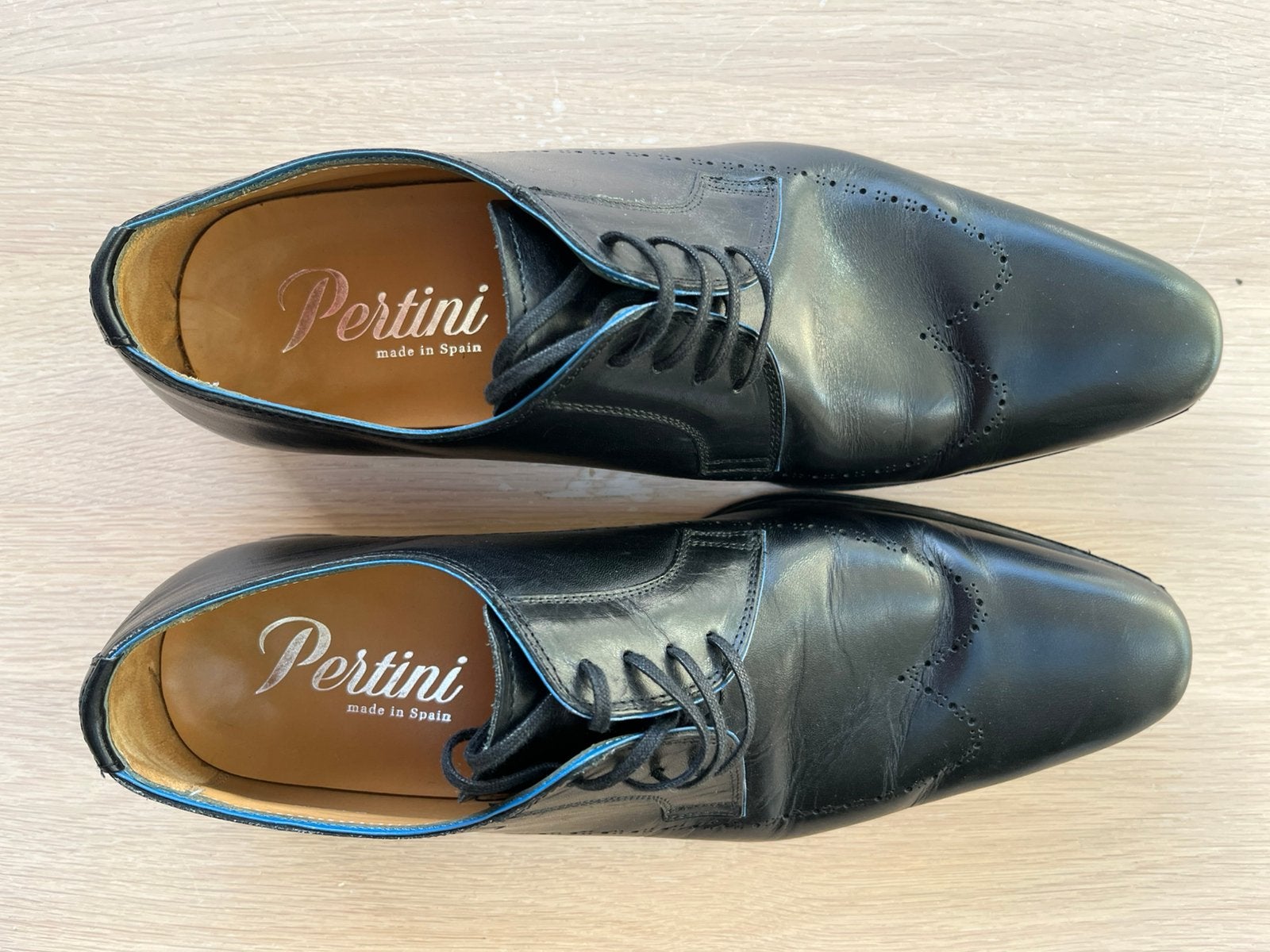Zanelijke schoenen PERTINI, Kleding | Heren, Zwart, Ophalen of Verzenden, Gedragen, Veterschoenen