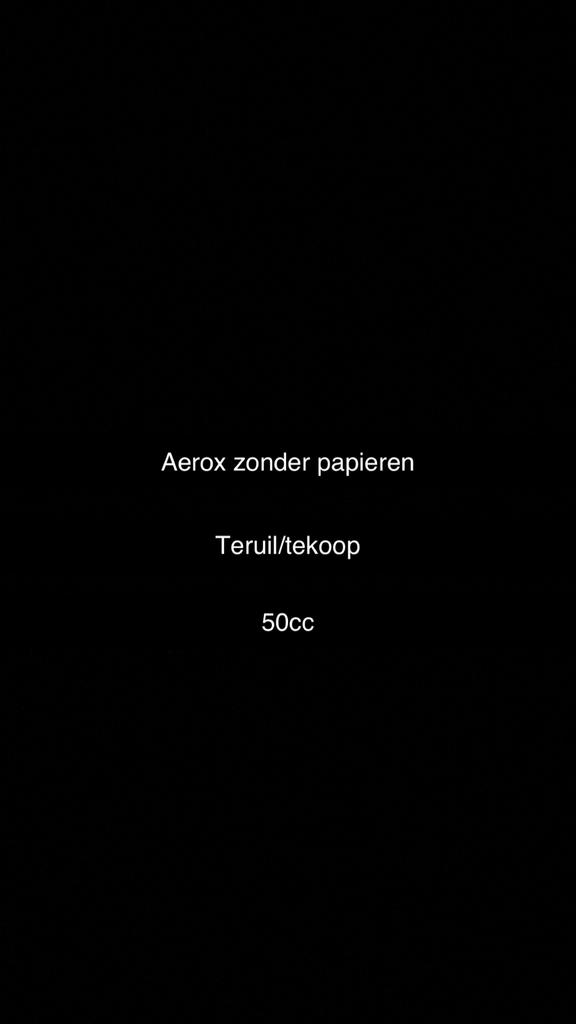 Tekoop, Ophalen of Verzenden, Aerox