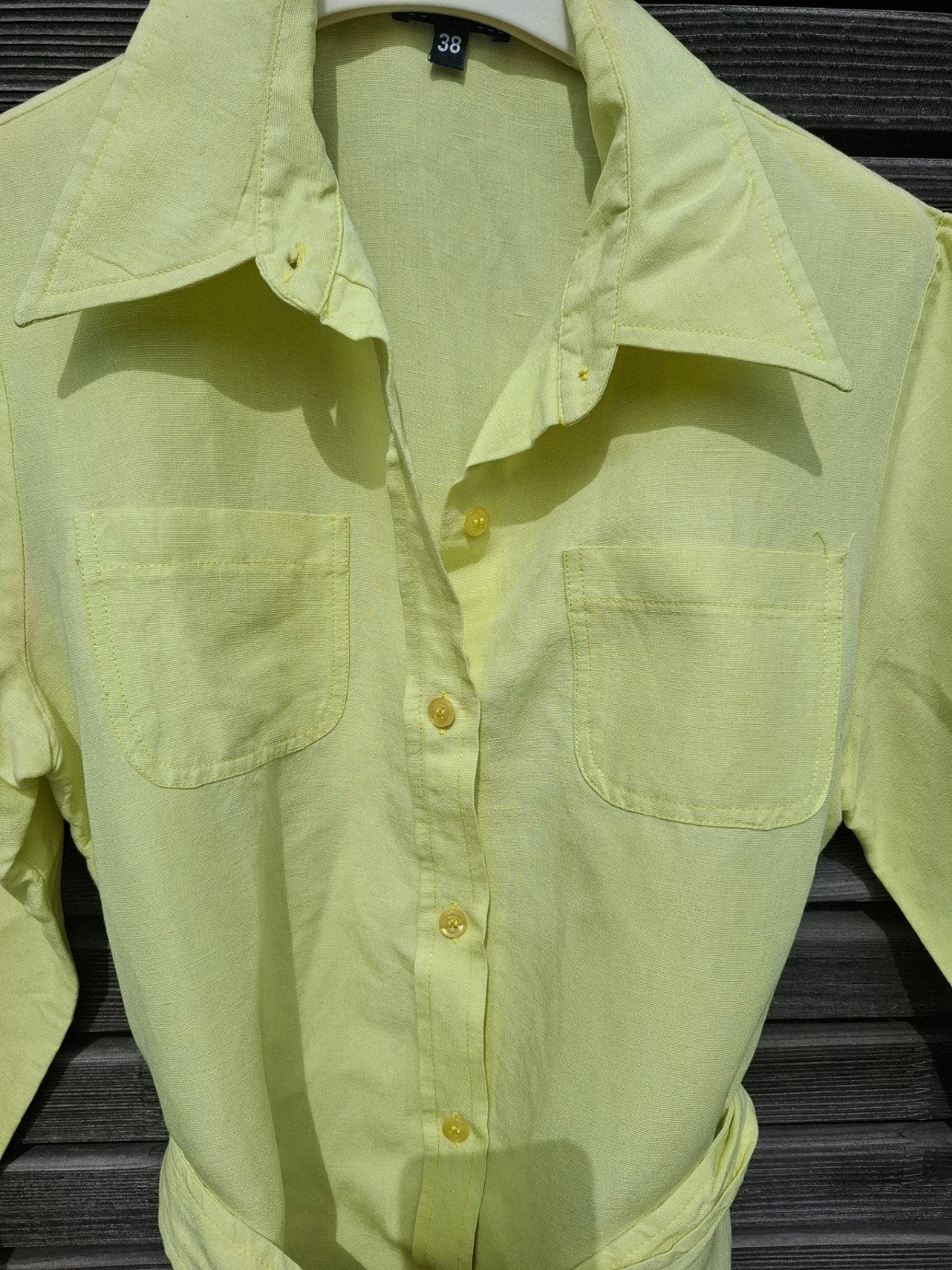 Chemise veste lin Kookaï S M 38 jaune, Vêtements | Femmes, Taille 38/40 (M), Kookaï, Comme neuf, Jaune