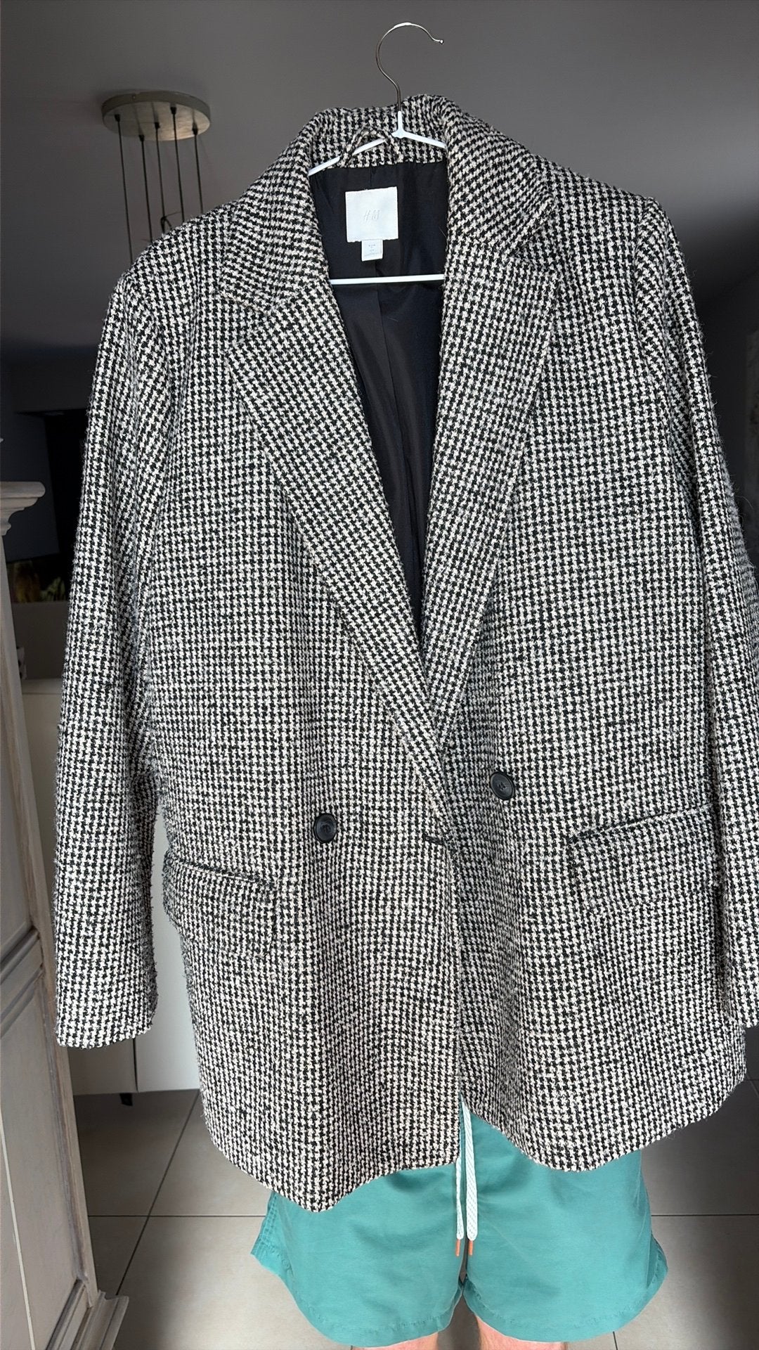 Wollen blazer, Ophalen, Zo goed als nieuw, Grijs
