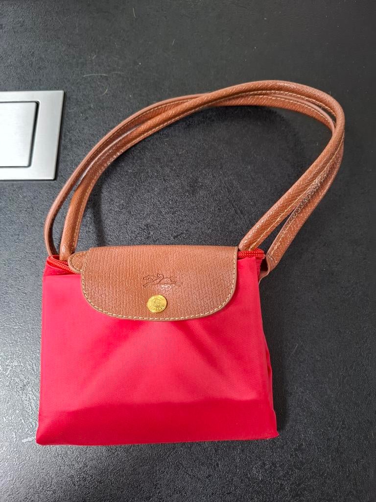Cabas Longchamps, Ophalen of Verzenden, Zo goed als nieuw, Rood, Handtas