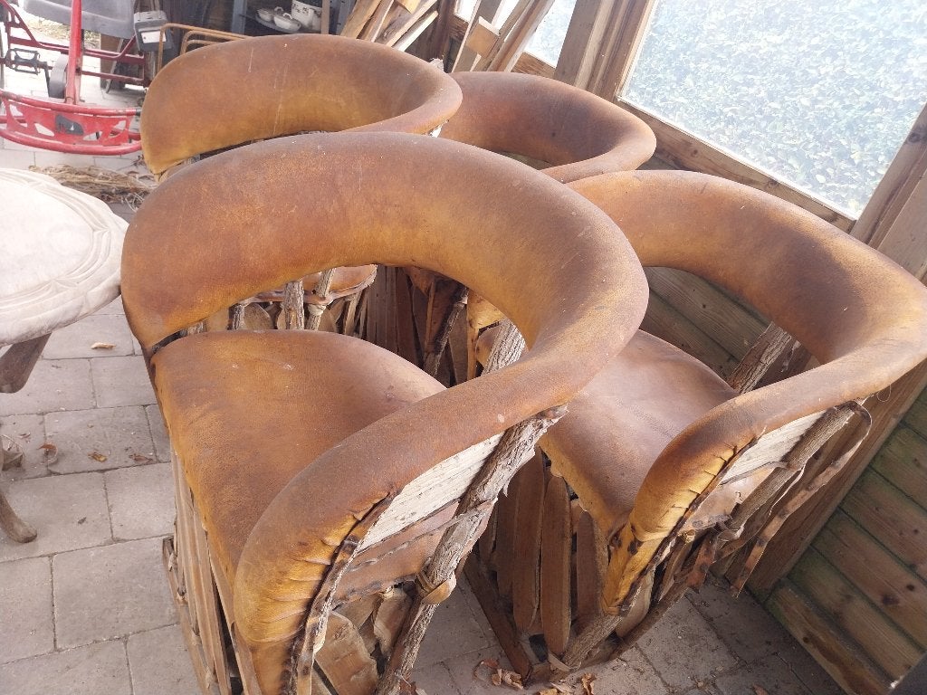 Mexicaanse stoelen, Chaise, Utilisé, Bois, Sets de jardin