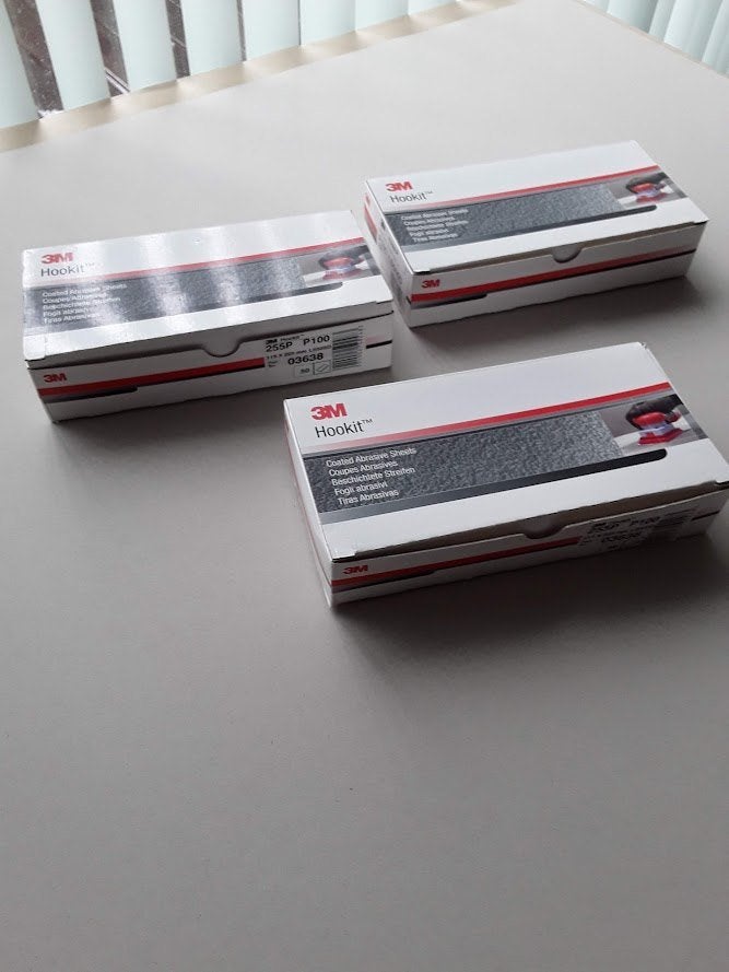 3M schuurvellen met Velcro P100 115x225mm 3 pakken nieuw, Doe-het-zelf en Bouw, Ophalen of Verzenden, Nieuw, 600 tot 1200 watt