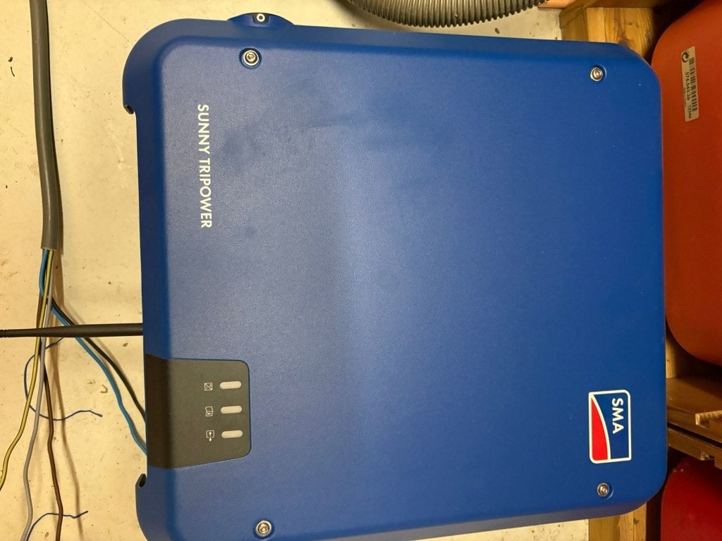 Omvormer voor Zonnepanelen, SMA, Enlèvement, Utilisé, Système complet, 200 watts-crêtes ou plus