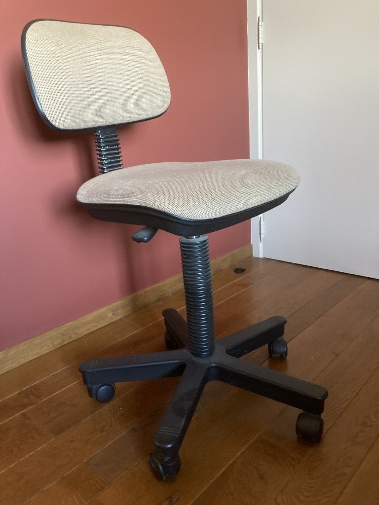 Bureaustoel, Ophalen, Gebruikt, Beige, Bureaustoel