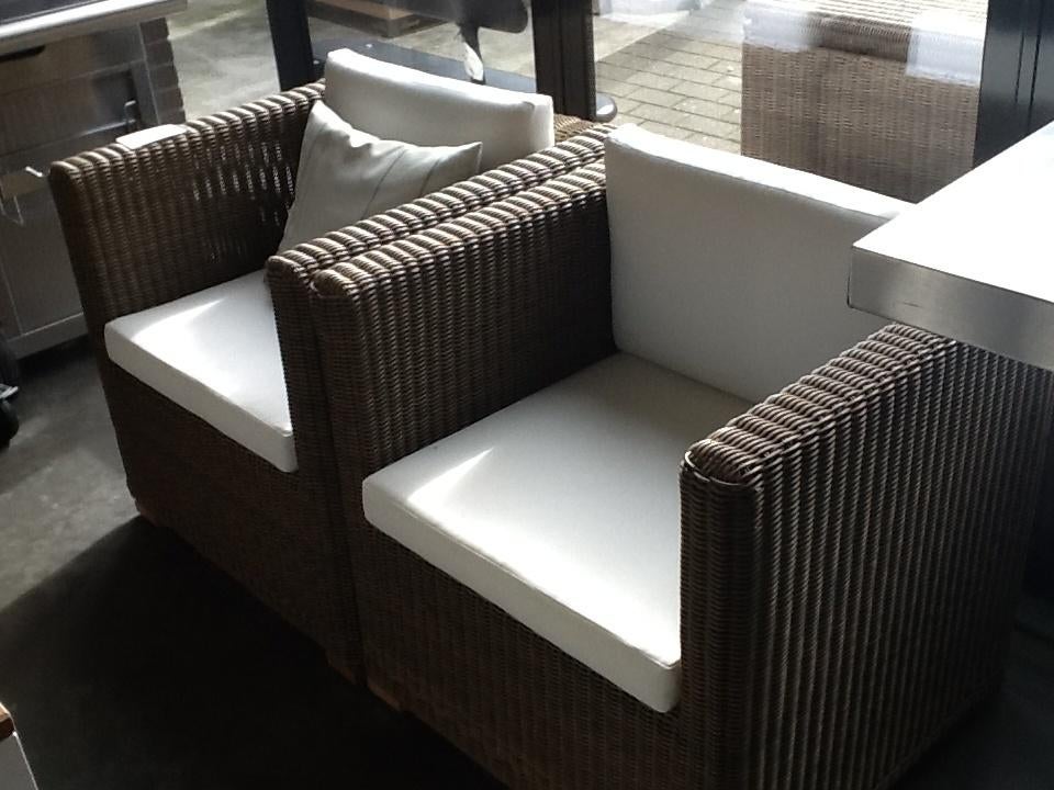 tuinmeubel Manutti new york 2 lounge zetels, Jardin & Terrasse, Chaises de jardin, Enlèvement, Neuf, Osier