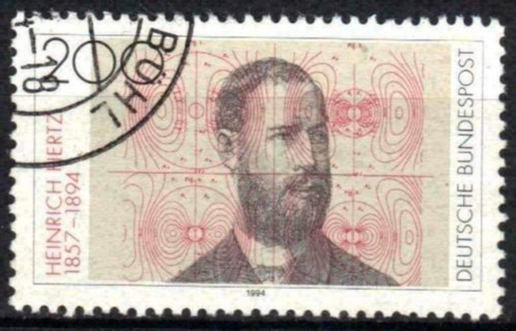 Duitsland Bundespost 1994 - Yvert 1542 - H. Hertz (ST), Verzenden, Gestempeld