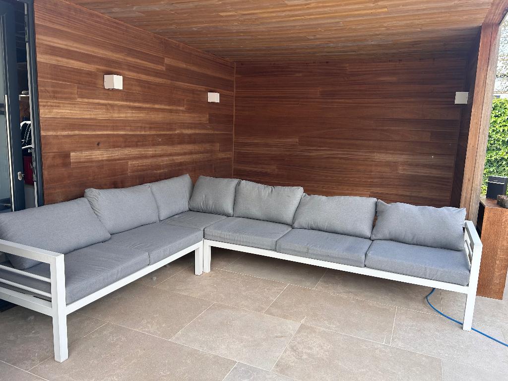 Loungeset Tuinset all weather, Tuin en Terras, Tuinsets en Loungesets, Ophalen, Gebruikt, Aluminium, Loungeset
