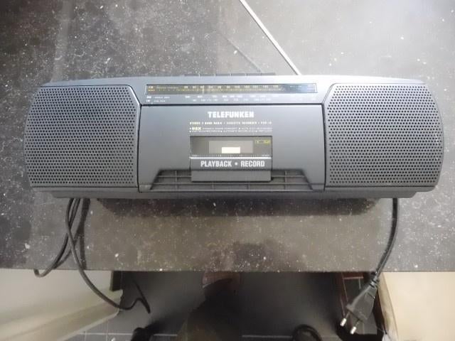 radio avec lecteur de cassettes telefunken, Enlèvement, Utilisé, Radio
