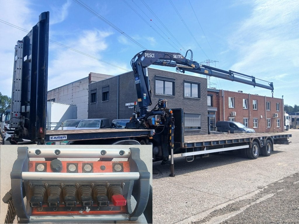 oplegger dieplader met kraan, remote controle en motor, Autres marques, Achat, Entreprise, Diesel