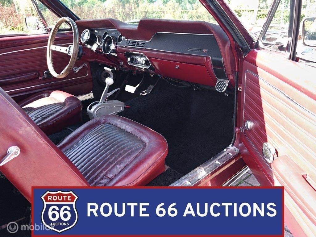 Ford Mustang Hardtop C-Code | 1968 | Route 66 Auctions, Zwart, Bedrijf, Handgeschakeld, Overige carrosserie