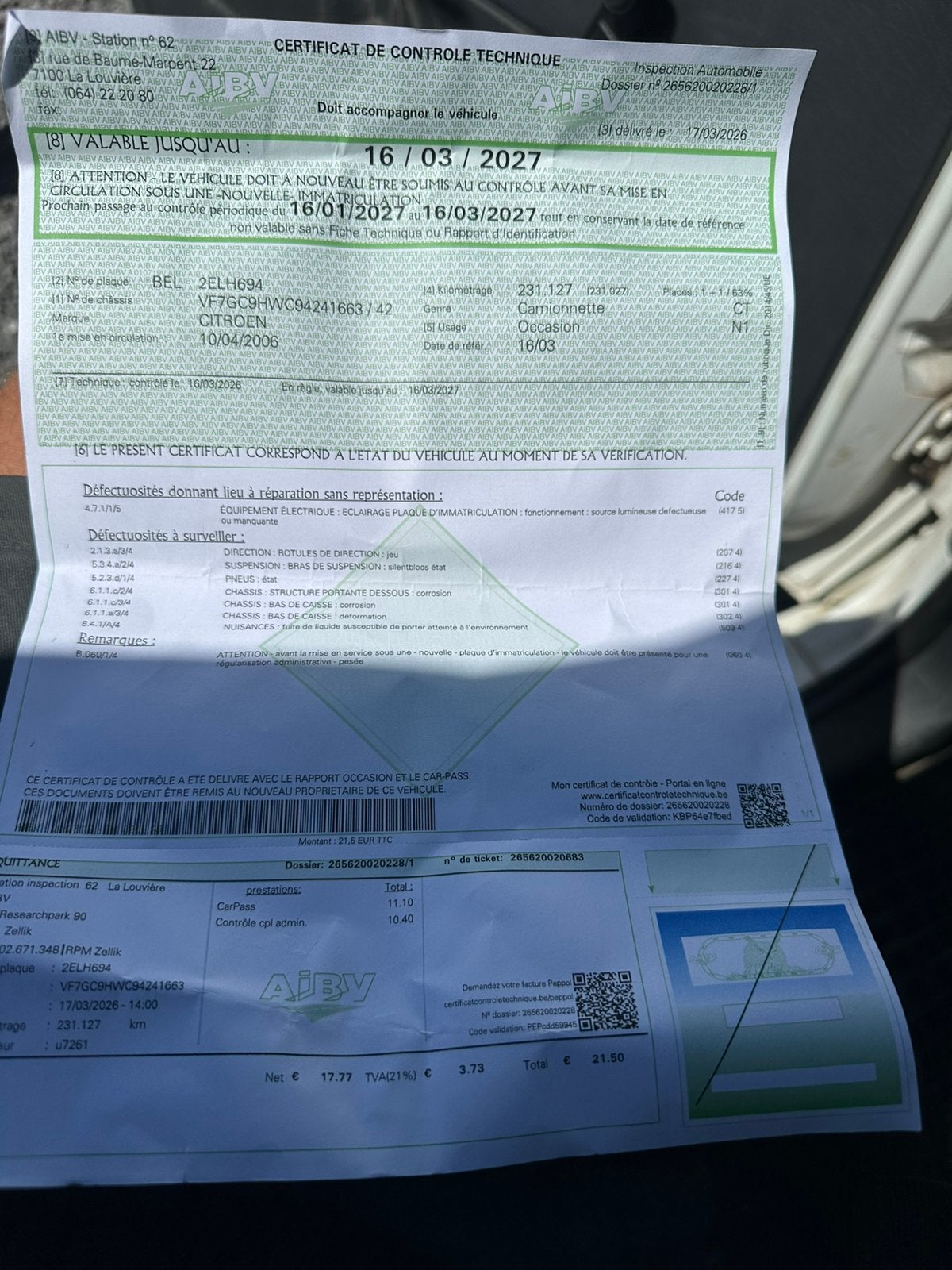 Vend vehicule dans son etat, Autos, Achat, Berlingo, Diesel, Particulier