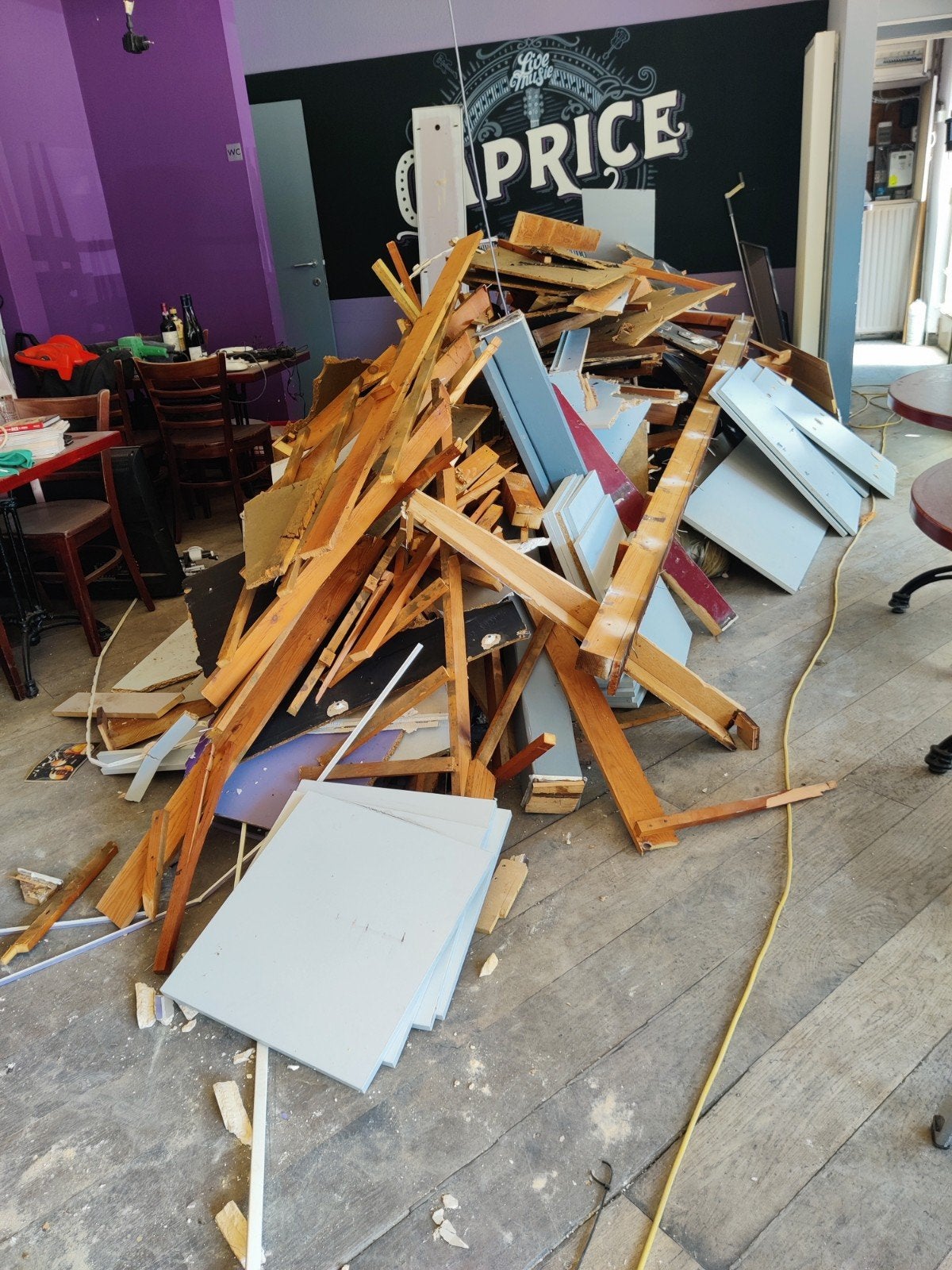 afbraakhout, Tuin en Terras, Brandhout, Ophalen